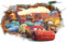 Kibi 3D Aufkleber Cars Wandtattoo Cars Wandaufkleber Cars 3 Wandsticker Cars Wandtattoo Cars Kinderzimmer, Dekoration Abnehmbare Aufkleber Wall stickers XXL