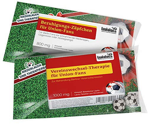 männer Geschenk Set ist jetzt die KLEINE Therapie passend für Union Berlin-Fanartikel Fans by Ligakakao.de