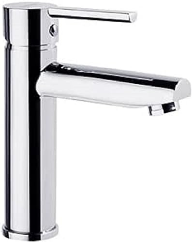 Ramon Soler - Grifo Monomando para Lavabo Cromado, Ahorro de Agua con Sistema S2, Diseño Moderno, Serie Drako, Ideal para Baños, Fácil Instalación