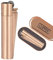 Clipper 1 Encendedor Mechero Clásico Largo Metal Rose Gold Oro Rosa Mate Cepilldo + 1 Llavero