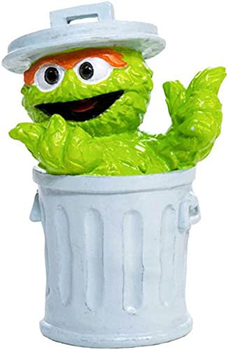 Penn-Plax Offiziell lizenzierte Sesamstraße Aquarium Ornament – Oscar (Mini/kleine Größe) – perfekt für Süß- und Salzwassertanks