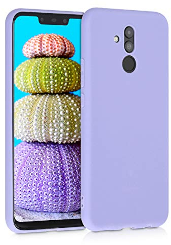 kwmobile Hülle kompatibel mit Huawei Mate 20 Lite Hülle - weiches TPU Silikon Case - Cover geeignet für kabelloses Laden - Pastell Lavendel