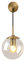 MZStech Industrielle Vintage 15cm Glaskugel Drop Wandleuchte Schlafzimmer Korridor Wandleuchte Licht Retro klar Glaskugel Wandlampe (klar)