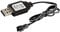 KERDEJAR Charging Cable,Charging Cable Battery USB Charger Ni-Cd Ni-MH Batteries Pack SM-2P Plug Adapter 4.8V 250mA Output Toys Car Black