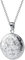 TOFBS Bilder Medaillon zum öffnen mit Kette Rund Blume Damen Herren Halskette Edelstahl Amulett Anhänger mit foto Schmuck (Silber)