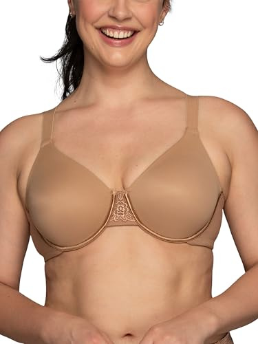 Vanity Fair Women's Beauty Back Smoothing Minimizer Bra, Minimizes Bust Line up to 1.5, Non Padded Cups up to H - Totally Tan, 38D