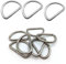 通用 CL-Link 30 Stück Metall D Ringe Schnalle 32mm D-Ringe Stahl D-Ringe Halbringe Silber für Rucksack Gürtelschnallen Taschen Gürtel Handtaschen Bastelzubehör