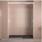 Mampara de Ducha Frontal Corredera 1 Puerta Corredera + 1 fijo | Transparente | Cristal templado 6mm Antical | 195cm de Altura | Transparente 165cm (Adaptable 159-164cm)