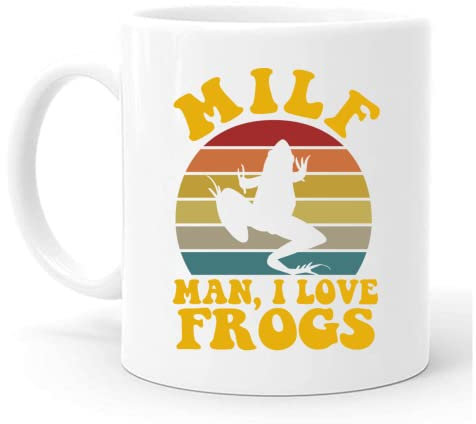 MILF Mug, Froggy Chair, Frog Chair, Man I Love Frogs, Mug With Frog, Milf Man I Love Frogs, Frog Coffee Mug, Valentine's Day Mug Gift For Husband, Boyfriend…