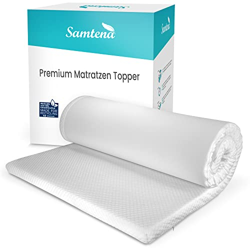 Samtena viscoelastischer Matratzentopper Royal mit Memory Foam Effekt, 90X200X7cm