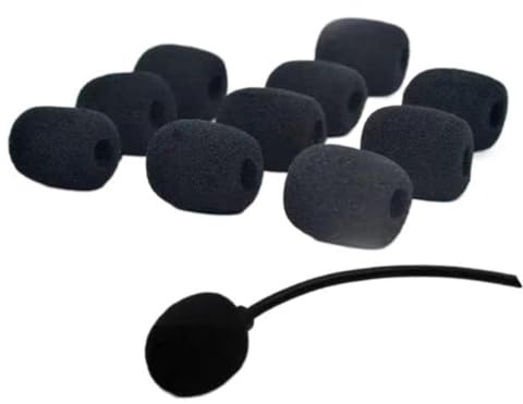 Headset Microphone Pop Filter Cover Replacement for SteelSeries Arctis 1/3 /5/7 /7X/ 7P/ 9X Pro Gaming Headset Mic Foam Cover (10 Pack)