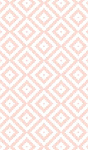 DobleUve Estudio Alfombra Vinílica Rombo 08 | Color Rosa | 47x80 cm | Alfombra Cocina Lavable Antideslizante | Alfombra Vinilica | Suelo Vinílico | Alfombra Vinilo Salón