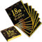 Yiran Servietten 18 Geburtstagsdeko,Mann Frau Servietten 20 Stück Schwarze Gold Happy Birthday Servietten 33cm x 33cm Papierservietten Party Supplies Tischdekoration Geburtstag Feiern Party Jubiläum