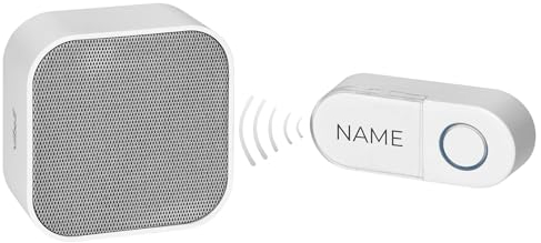 Miratic Funkklingel Aussen Wasserdicht Klingel Haustür mit IP55 Schutzstandard Türklingel Funk mit 36 Tönen und 150m Reichweite Oberflächenmontage