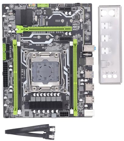Elprico Carte Mère LGA 2011, Carte Mère de Jeu DDR3 DDR4 Prenant en Les Processeurs CPU LGA 2011 V3 V4, 2 Ports USB 3.0, 2 Ports SATA 3.0, Carte Mère D'ordinateur, Installation