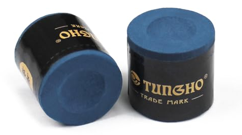 PolyMath 2pcs Pool Kreide, Pool Cue Kreide Trockene Pulver Snooker Billardtisch Zubehör, No-Rutsch Verbessern Griff Reiben Pulver Billardkreide für Home Bars Turniere Spiele Billardtisch Geschenke