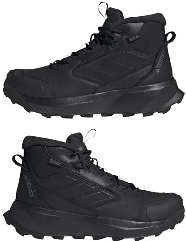 adidas Terrex Winterstiefel, mittelgroß, Leder, Schwarz, Größe 44