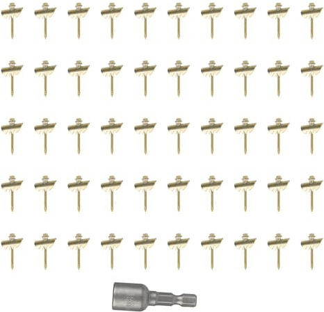 Respicefinem 50pcs Arandelas de Goma 12.0×.0×6.0 para Fijación de Vallas Grapas Galvanizadas de Acero Inoxidable Ideal para Esgrima de Alambre y Tejido de Malla
