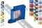 Shelly Hutschienenhalter für 16 Shellys: 1 Gen3, 1PM Gen3, 2PM Gen3, i4 Gen3, Plus 1, Plus 1PM, Plus 2PM, Plus i4, Plus 0-10V Dimmer, Wave 1, Wave 1PM, Wave 2PM, Wave Shutter, Wave i4 (Blau)