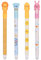 OFFCUP Radierbarer Kugelschreiber, 4 Blau Tintenroller Radierbar Gelstift, 0.5mm Radierstift Cartoon Löschbarer Stift Erasable Pen für Kinder Studenten Geschenk Schul Bürobedarf