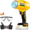 Soffiatore per foglie senza fili per Dewalt batteria da 20 V (senza batteria), 30000 giri/min, soffiatore elettrico portatile, leggero soffiatore per foglie alimentato a batteria, per la pulizia del