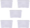 Wham Crystal Plastic Storage Boxes With Lids Home Office Stackable Nestable Container Box, 60L Easy fit Underbed Protective Storage Box, 60 x 40 x 33 cm - Tint Clear (Set of 5)