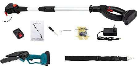 Motosega elettrica da 750 W, 3000 rpm, velocità della catena 5 m/min, sega professionale con batteria, per agricoltura, controllo degli incendi forestali