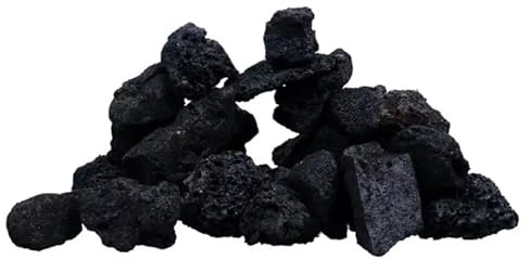 Happet Dekorative Schwarze Lavasteine 5–10 cm für Aquarium – natürliches Puzzle-Set 3 kg zur Aquariengestaltung, ideal für Aquascaping, Verstecke, Dekorationen und stabile Unterwasserlandschaften