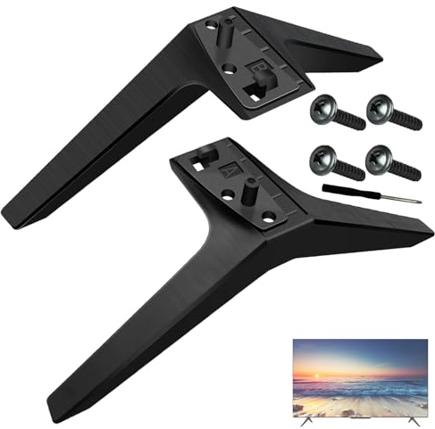 2 Stück TV Standfüße für LG,TV Standfüße Ersatzsockel,TV Beine Halterung | mit Schrauben,Universeller Legs Ständer Replacement,Kompatibel mit 49 50 55 Zoll LG TV,Schwarz