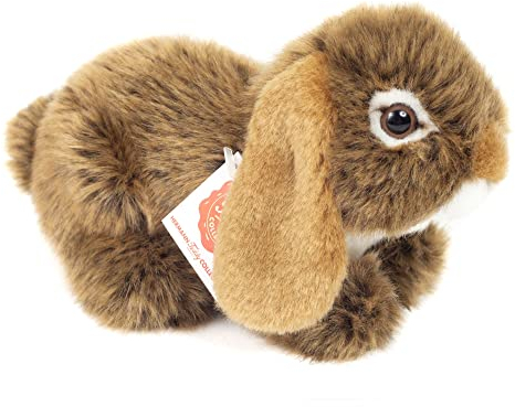 Teddy Hermann 93729 Widderkaninchen braun 18 cm, Kuscheltier mit idealem Recyclinganteil (Füllmaterial)