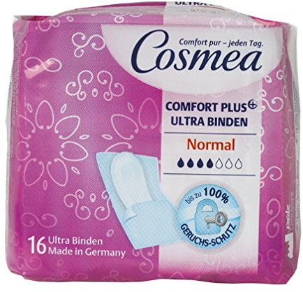 Cosmea Comfort Ultra Dünn Bindenl, 12er Pack (12 x 16 Stück)