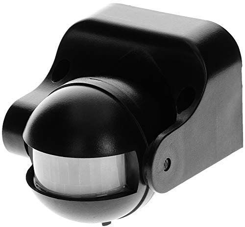 Orno OR-CR-201 Bewegungsmelder Aussen IP44 1200W mit Vertikale Einstellung (Schwarz)