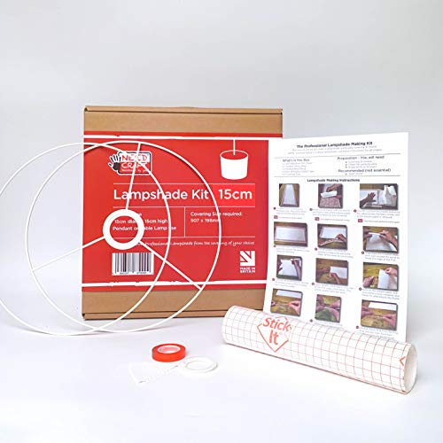Kit de fabricación de pantalla de 15 cm para colgantes o lámparas de mesa