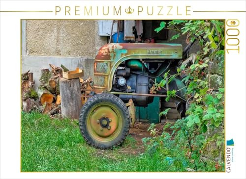 CALVENDO Puzzle EIN Motiv aus dem Kalender Traktoren - Game Over | 1000 Teile Lege-Größe 64 x 48 cm Foto-Puzzle für glückliche Stunden
