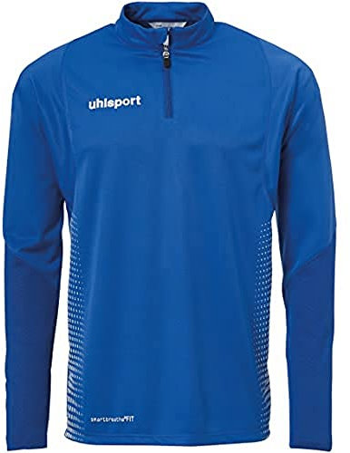 Uhlsport Kinder Kinder Langarmshirt Score 1/4 Zip Top, azurblau/weiß, 164, 100214603