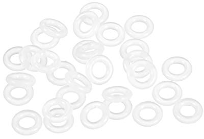 sourcing map 30 Stk. Silikon O-Ring VMQ Dichtungsring 8mm AD 4mm ID 2mm Breite Weiß