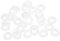 sourcing map 30 Stk. Silikon O-Ring VMQ Dichtungsring 8mm AD 4mm ID 2mm Breite Weiß