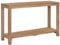 vidaXL Teakholz Massivholz Konsolentisch mit Ablage Konsole Beistelltisch Ablagetisch Flurtisch Telefontisch Sideboard Wohnzimmer 120x35x75 cm