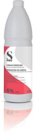S-PRO Cream Peroxide 6%/20V 1L (Salon Services), Ivory