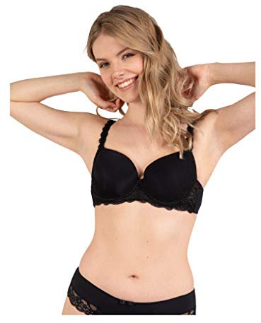 Naturana verzierter Bügel-BH mit Schale 7457 90 Schwarz B