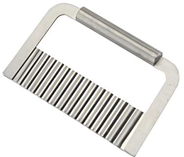 Potato Crinkle Chip Cutter Stainless Steel Wavy Chip Cutter Kitchen Cutting Tool
