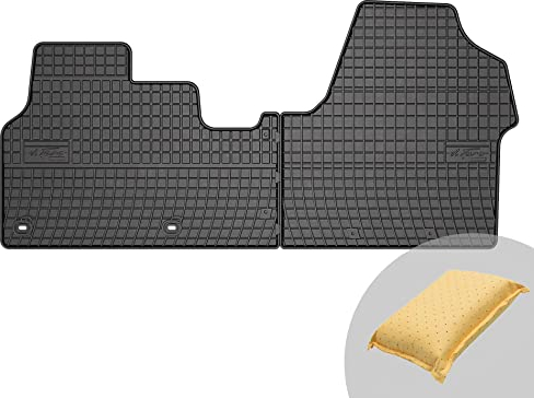 FROGUM EL Toro Gummimatten Ganzjähriges-Set von Autofussmatte Auto Fußmatten für Citroën Jumpy III 2016-, für FIAT Scudo III, für Opel Vivaro C 2019-, für Peugeot Expert III, für Toyota Proace II