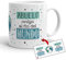 Kembilove Taza el Mejor Abuelo del Mundo – Taza con Mensaje Abuelo contigo al Fin del Mundo – Regalo Hermana Original – Regalos Originales para cuñados – Tazas Originales para Familiares