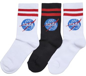 Mister Tee Unisex NASA Insignia Socks Kids 3-Pack