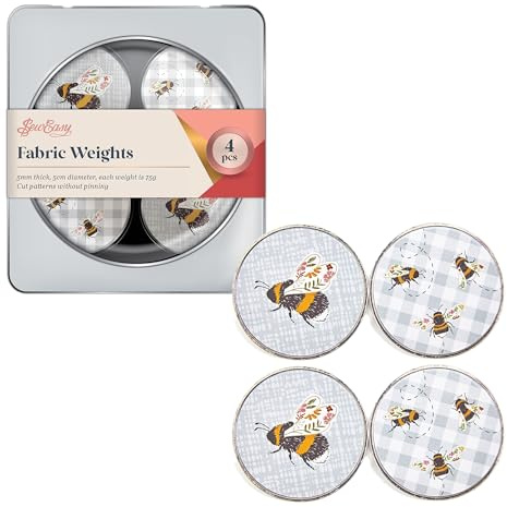 Sew Easy Pattern Fabric Weights - for Sewing, Crafts, Pattern Cutting, Dressmaking, Tailoring, Quilting, 4 x 75g, Bees