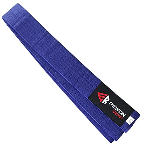 REWON Karate-Kampfsportgürtel – Hautfreundlicher Stoff aus 100% Baumwolle. Geeignet für Judo, Karate, Taekwondo Budo, Kickboxen und andere Sportarten. Für Damen, Herren und Kinder