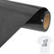 Bocguy Flex Thermocollant Pailleté Noir, 30,5 CM x 152 CM Vinyle Thermocollant Cri-cut Iron On Facile à Couper & Désherber, Rouleau Vinyle Thermocollant Pailleté pour Cri-cut & Découpe Silhouette