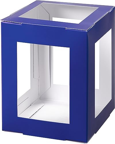 VBS Laternen-Rohling Eckig 13.5x13.5x18 cm Blau