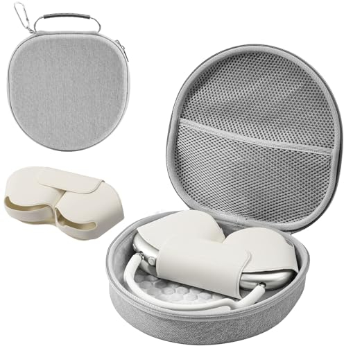 ProCase Custodia per Apple Airpods Max, Custodia per Cuffie da Viaggio con Copertura per la Modalità Sleep & Tasca a rete, Borsa Protettiva a Case Portatile - Grigio