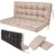 Sales Core Sitzkissen Bankkissen Bankauflage für Gartenbank |150cm x 105cm x 8cm - Beige| Schaukelkissen Palettenkissen Wasserdicht Bodenkissen Hollywoodschaukel Outdoor/Indoor Sitzauflagen